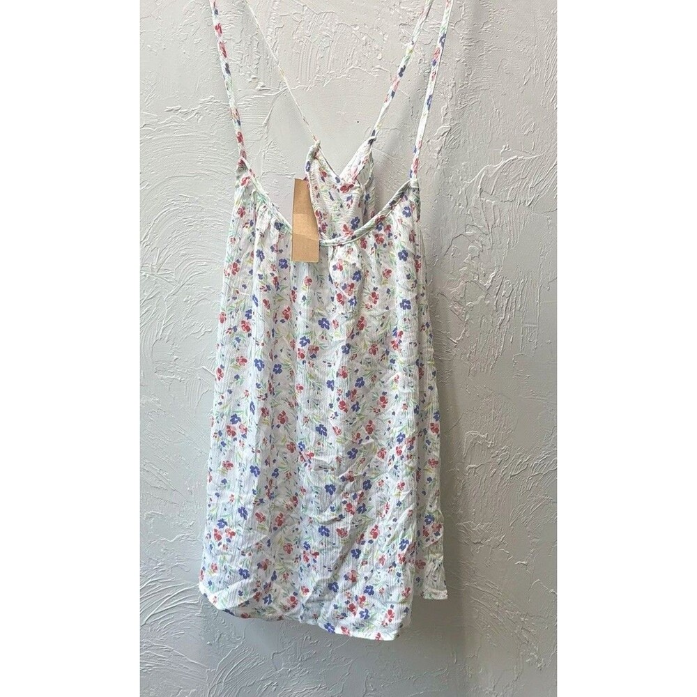 Women’s Adoreme white/multicolor Floral Wide-Leg Pants and Tank Set. L